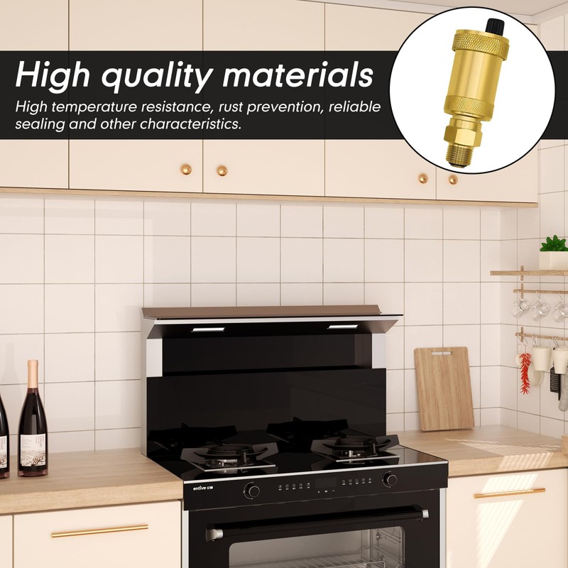 URHRHU Automatic Quick Bleeder 3/8 Inch Brass Blank Minical Air