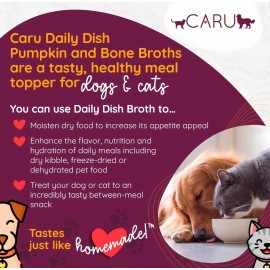 Caru Daily Dish Chicken Bone Broth Meal Topper for Dogs and Cats - 1.1 lbs