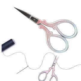 Sewing Tool, Embroidery Scissors, Craft Scissors, DIY Stainless Steel, Small Design, Thread, Hand Design, High Precision, Detail, Sharp, Paper Cut, Scrapbooking, Crafts, Protective Cover, 1.1 oz (30