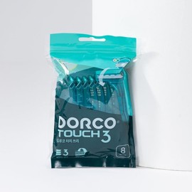 Dorco Touch 3 portable razor 8 packs / 도루코 터치3 휴대용면도기 8입