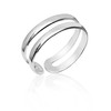 Honolulu Jewelry Company Sterling Silver Two Row Band Toe Ring