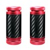 GZICMA Crash Bar Sliders CNC Carbon Fiber 1.25" Decorative Wheels