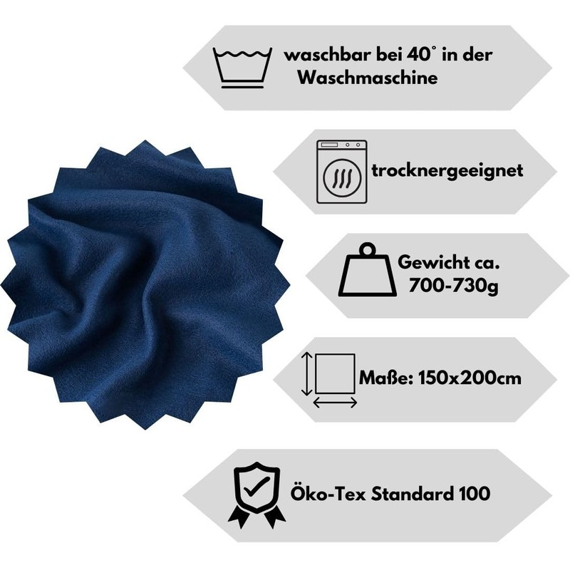 Tarrington House Fleece Blanket 150 x 200 cm Berry Blanket