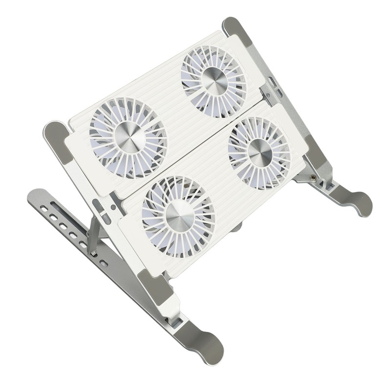Laptop Stand with Cooling Fan Detachable Adjustable Aluminum Foldable Portable