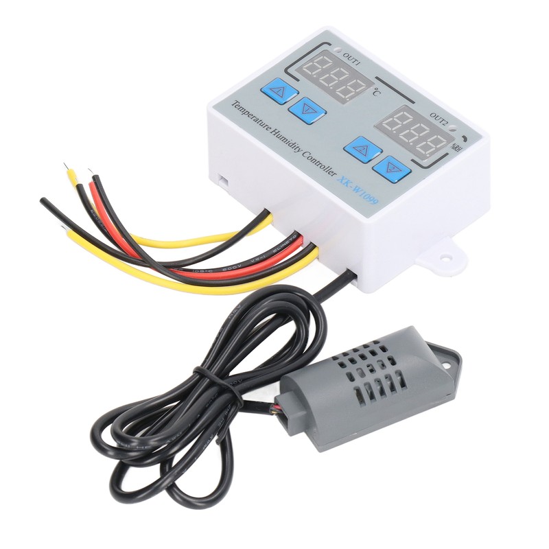 Digital Temperature Humidity Controller Intelligent Electronic Thermostat Switch 12V 220W