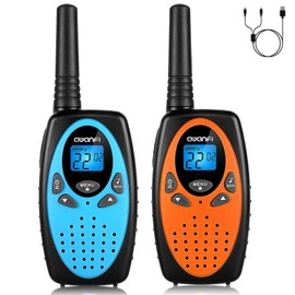 AWANFI Rechargeable 2 Way Radio, Long Range Walky Talky Set for Boys Girls Gift