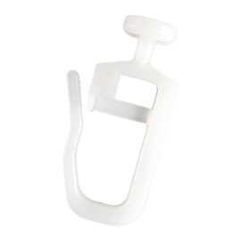 Dekondo - Pack of 200 curtain gliders with 7 mm head for curtain rails (with approx. 4 mm profile slot) lockable curtain hooks