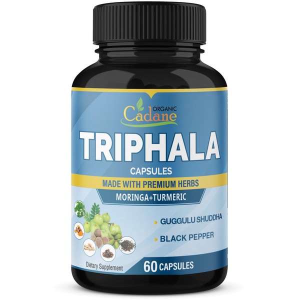 Organic Cadane Organic Cadane Triphala Extract Capsules - 6 Premium