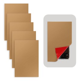 Rubber Bond Self-Adhesive Rubber Wall Outlet Cover Plate 5 Pack - Easy to Apply Peel & Stick Drywall Hole Patch - 5x3 Inch Screwless Blank Wall Plate Cover - Premium Rubber Wall Hole Cover (Brown)