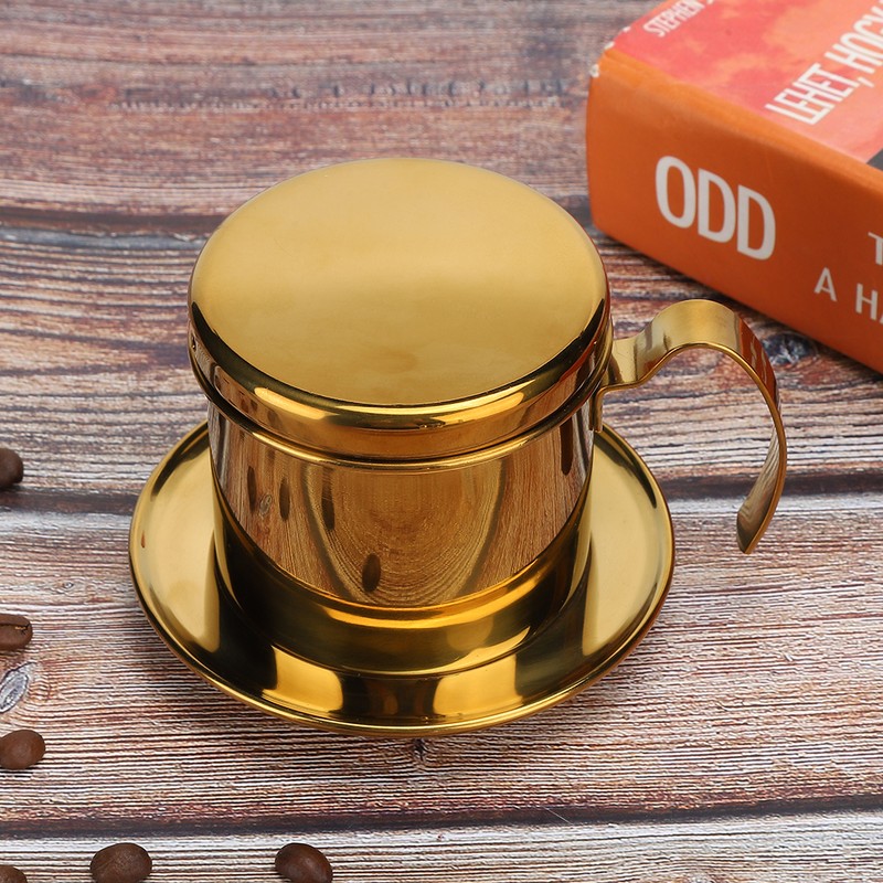 Stainless Steel Vietnamese Style Coffee Maker Pot Coffee Drip Brewer