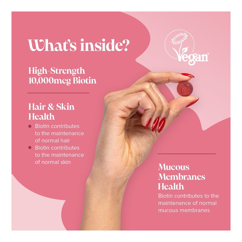 Novomins Biotin Peach-Flavoured Biotin 60 Gummies