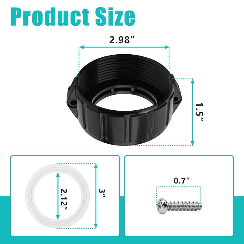 2 in Spa Hot Tub Heater Split Nut Unions Parts