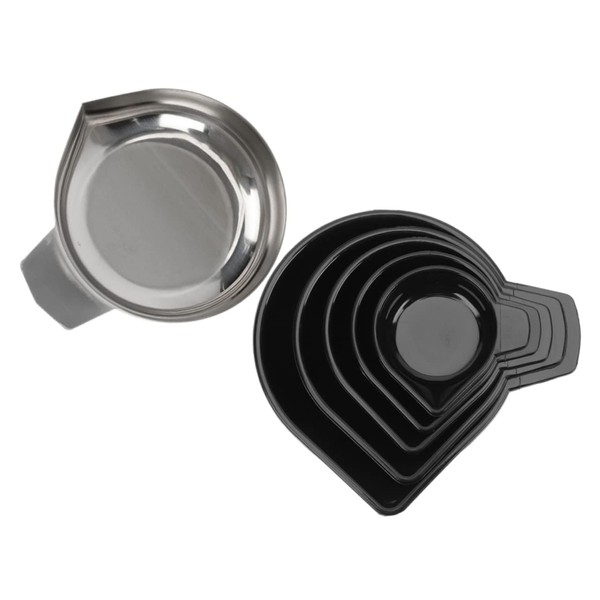 Operitacx 3 Sätze Messpulverschale Platte Waagen Küchenwaage Silber Goldene Waage