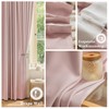 OYRING 96 Inches Long Pink Pinch Pleat Curtain Blackout, Room