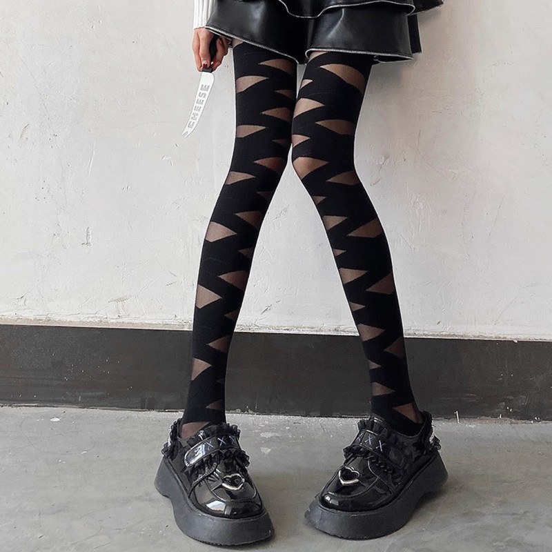 LIMSE Black and White 2-piece Set, Bandage, Tights, Lolita, Gothic