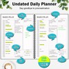 Planner Undated, Asten Daily Planner Agenda with To Do List,