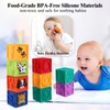 Kingtree Baby Blocks, 9PCS Soft Squeeze Building Blocks Stacking Toys
