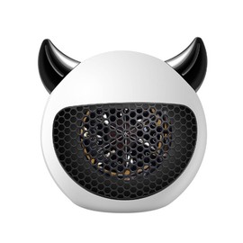 Mini Heater Rapid Heating Constant Temperature Cute Devil Shape Compact Portable Electric Space Warmer White CN Plug 220V