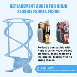 Replacement Auger for Ninja Slushie Machine FS301 & FS300 | Durable Fit for Ninja Slushie Maker | Ninja Slushie Replacement Parts | Slushie Machine Accessories(Sky Blue)