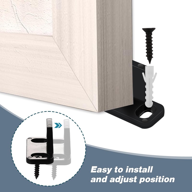 8 Pcs Sliding Closet Door Floor Guide Floor Mounted Door