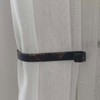 Refila Curtain Holdbacks (Set of 2), Wall Mounted Drapery Tiebacks