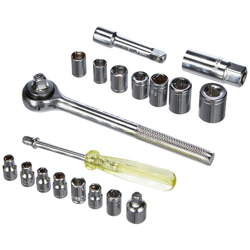 Mannesmann 1/4 Plus 3/8-inch Socket Set (20 Pieces)