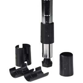 Purinko Kritlife 48pcs Metal Rack Parts Mounting Parts Sleeve for 25mm Pole Diameter Clear Black