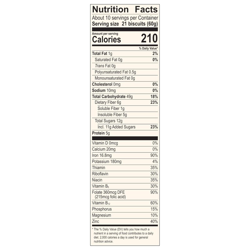 Mom's Best Blueberry Wheatfuls Shredded Wheat Cereal, Made with Whole