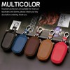 Wogomz Car Key Case, Genuine Leather Auto Key Fob Protector,