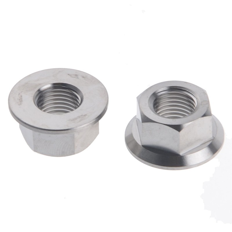 M14x1.5mm TC4 Titanium Ti Flange Nut DIN 6923 for Bolt