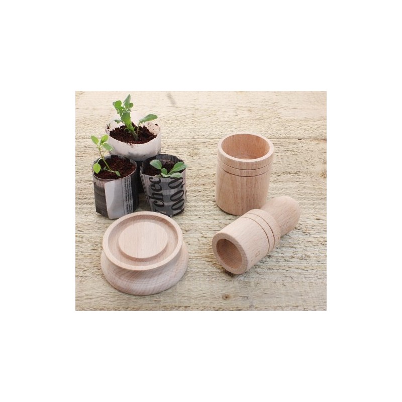 Greena® Seedling Paper Potter - Makes 2 Sized Paper Pots!