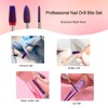 Nail Drill Bits, CORFULRA 5 in 1 Nail Drill Bit