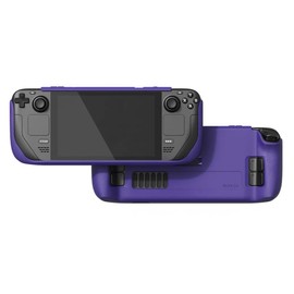Skull & Co. GripCase SD for Steam Deck/Steam Deck OLED: A Soft Protective Case with Textured Grips Full Protection and Stand, Shock Absorption Non-Slip and Anti-Scratch Cover Design - Galactic Purple