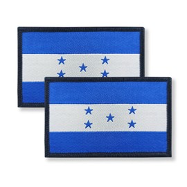 Overdecor Honduras Honduran Flag Patch Tactical Military Patches - Hook and Loop Fastener, 2 Pack