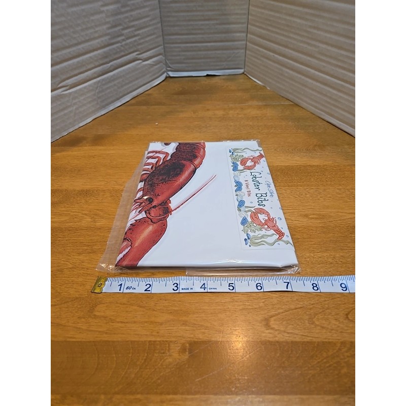 Cape Shore Paper Products Lobster Bibs 8 Vinyl Bibs With