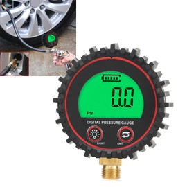 Digital Tire Air Pressure Gauge, Accurate and Clearly Readable Digital Pressure Gauge 1/4 in. for Truck