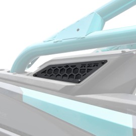 SLORIMOD Aluminum Air Intake Cover Grill for Polaris RZR PRO R 2020-2025/RZR PRO XP 2025 Accessories, Pre-Filter Metal Mesh Engine Side Vent Black Inlet Protection Cover Bezel Kit(2PCS)