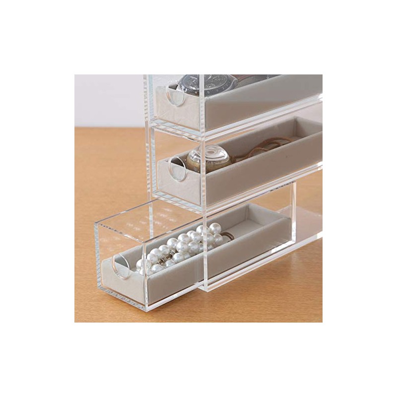 MUJI Glasses and Accessories Velour Tray Acrylic Case Inner Box