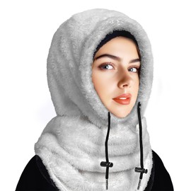 joyoldelf Winter Balaclava Fleece Balaclava for Men and Women, Ski Mask, Balaclava Hat, Balaclava, Hat Balaclava, Face Mask, gray