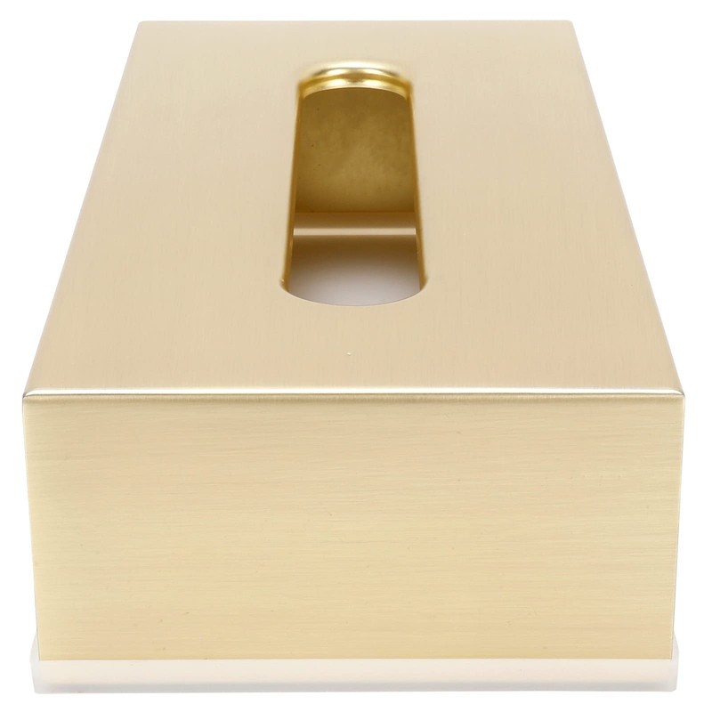 Gold Stainless Steel Tissue Box, Decorative Metal Tissue Holder Cover
