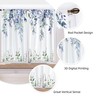 Visioun Eucalyptus Blue Green Leaves Kitchen Curtains Rustic Floral Flower