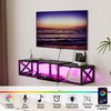 NinPeen Floating 45.7" TV Stand with LED & Power Outlets