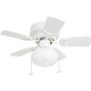 Prominence Home 41530 Hero Hugger Ceiling Fan, 28", White