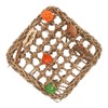 Bird Foraging Wall Toy Boredom Relief Seagrass Hand Woven Parrot
