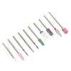 10 Pcs Nails Drill Bit Set Portable Remove Polishing Nail