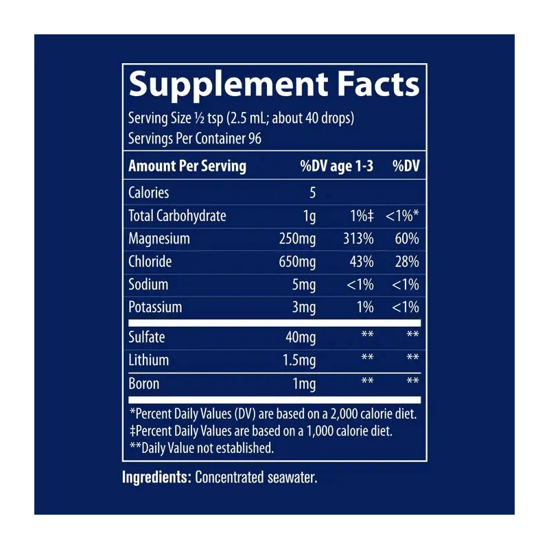 Trace Minerals Concentrace Drops 118ml Suplemento Minerales Naturales Sabor