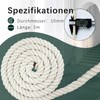 Cotton Rope Cord Cord 10 mm 5 m Rope Cotton
