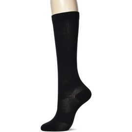 Okamoto Socks Supplement Compression Socks for Women, Circulation-Promoting Socks 632-990, Black