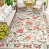 Uphome Indoor Outdoor Area Rug 8x10 ft, Large Floral Patio