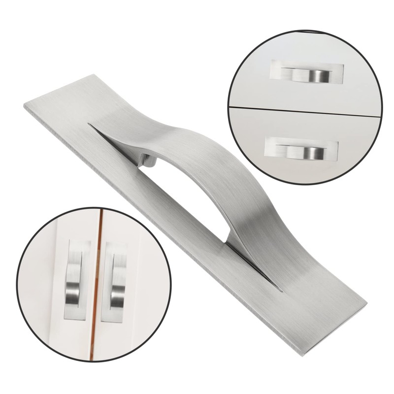 Levemolo Modern Zinc Alloy Cabinet Handles Invisible Door Pulls for
